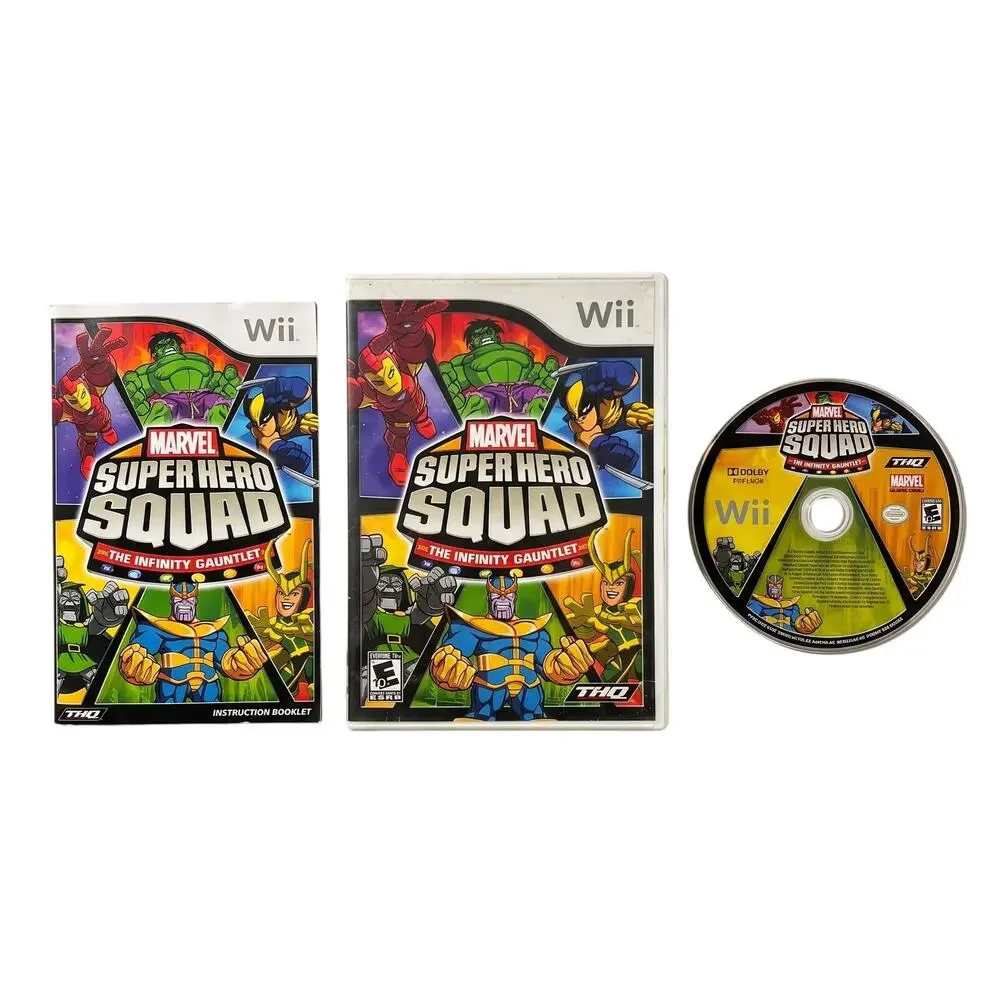 Wii Marvel Super Hero Squad The Infinity Gauntlet CIB Complete In Box Game